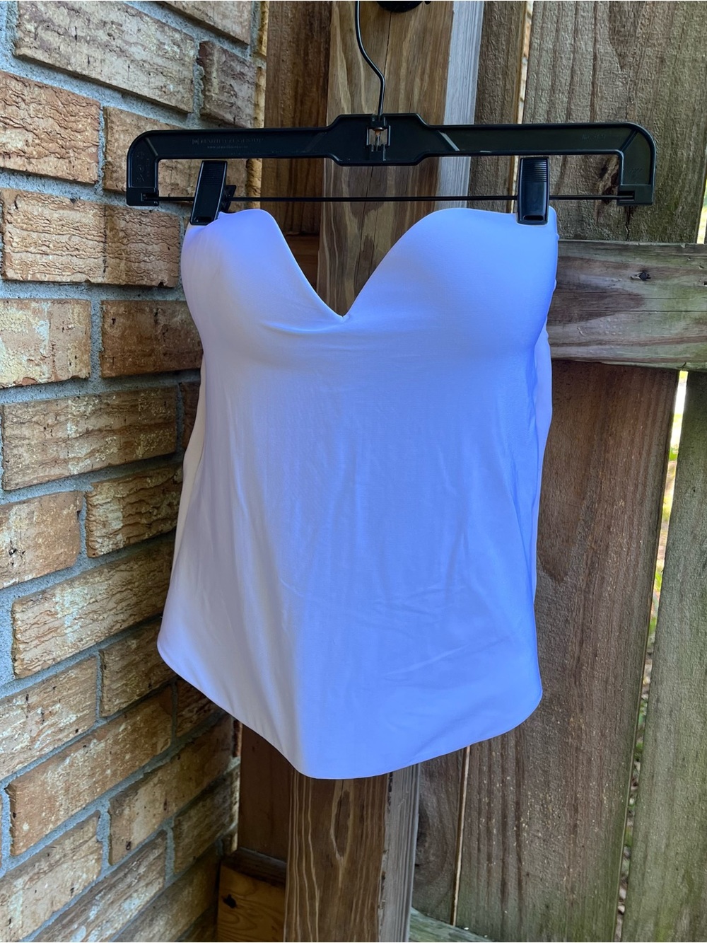 David's Bridal Strapless Corset in White